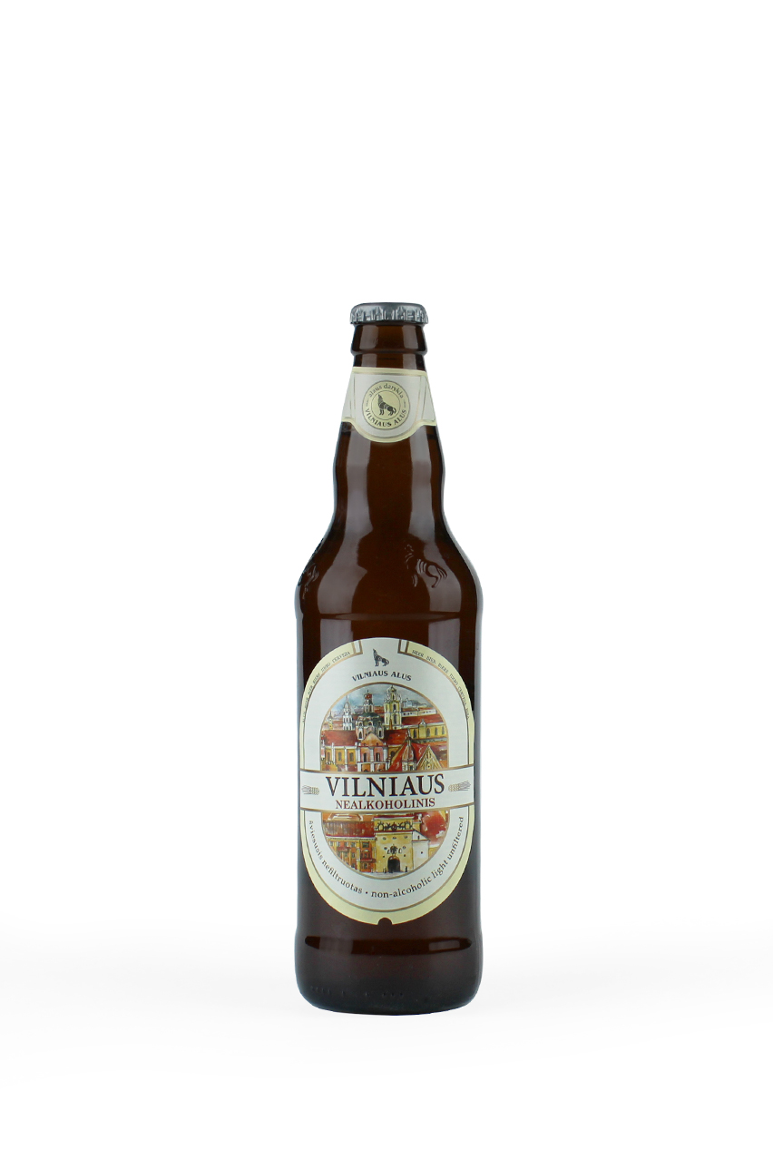Пиво Вильнюс безалкогольное, светлое, 0.5л